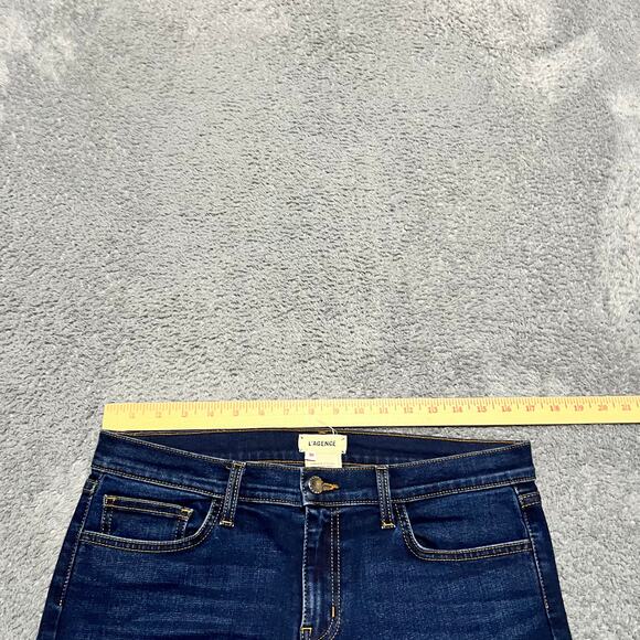 Lagence Jeans Womens 30 (33x29) Slim Ankle Mid Rise Stretch Blue Denim Pants - Picture 7 of 10